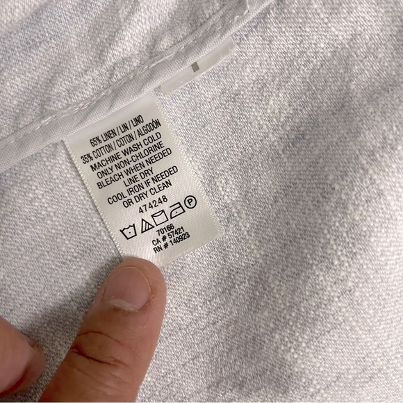 LOFT Pale Blue Linen
Asymmetric Zipper Moto
Jacket Women's L - Picture 12 of 15